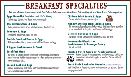 Palace Breakfast
